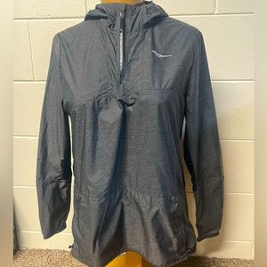 Running rain jacket. Water resistant.